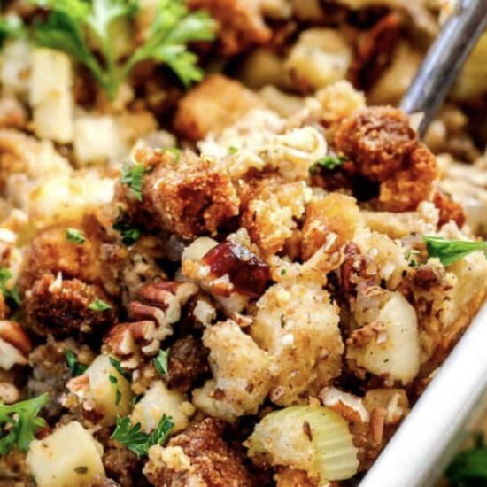 Extra Apple Sage Tuscan and Corn Bread Stuffing!